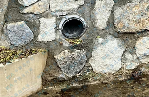Rainwater pipe drainage and anti backflow measures